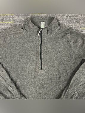 Stio Turpin Fleece Half 1/2 Zip Pullover Sweater Mens XL Gray Outdoor Hiking